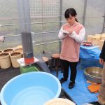 イネ栽培実験用カラム設置(2)